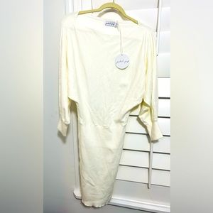 Size 8, cream sweater dress from Petal & Pup